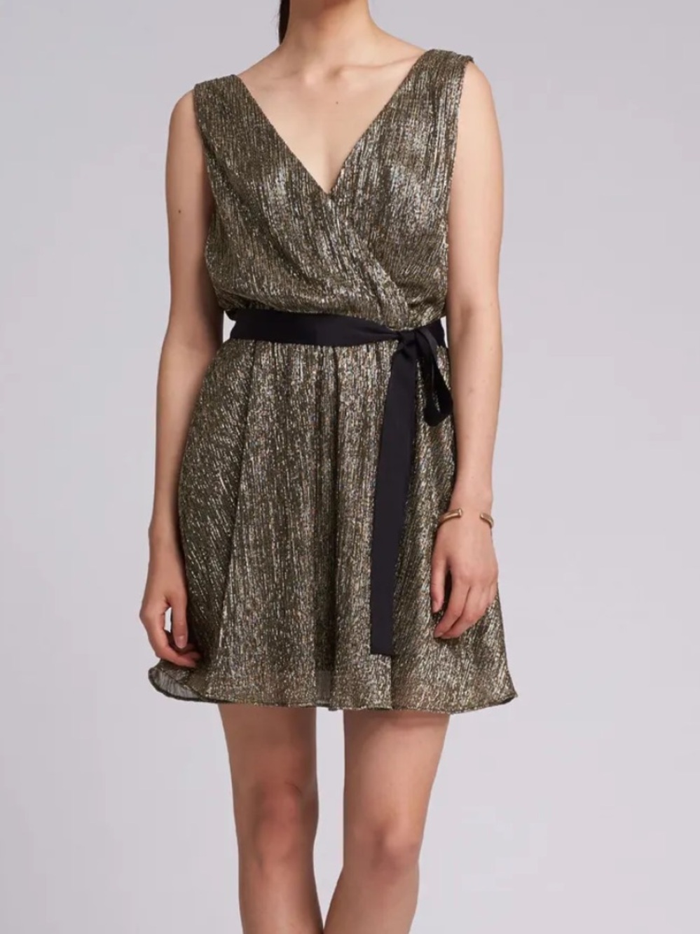 Banana Republic  Gold Metallic Dress